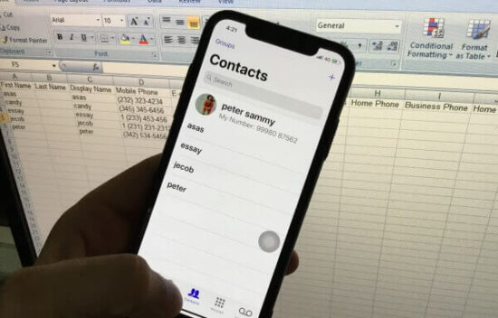 How To Copy Contacts From Iphone To Excel Spreadsheet Iphone X 8 7 6