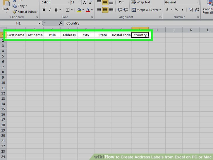 How To Create Address Labels From Excel On Pc Or Mac