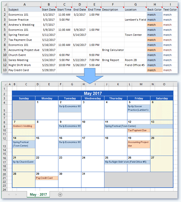 5 Simple Steps to Create a Calendar in Excel