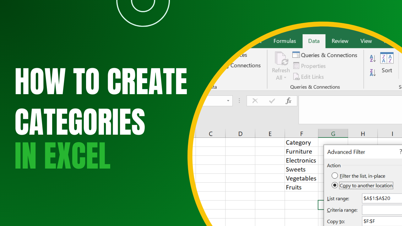 How To Create Categories In Excel A Step By Step Guide Earn Amp Excel