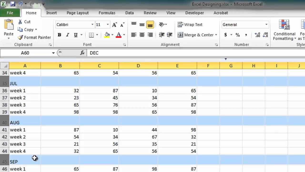 How To Create Excel Sheet Youtube