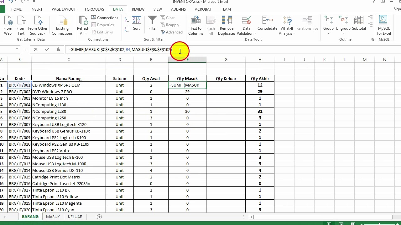 How To Create Inventory Database In Excel 3 Easy Methods Exceldemy