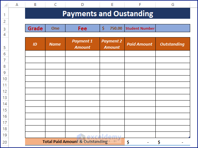 How To Create School Balance Sheet Format In Excel 4 Methods