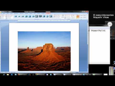 How To Crop Pictures In Word Excel And Powerpoint 2007 2010 Step By