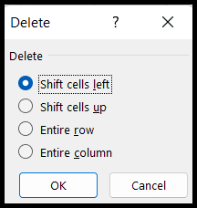 How To Delete A Cell In Excel 4 Easy Ways Exceldemy