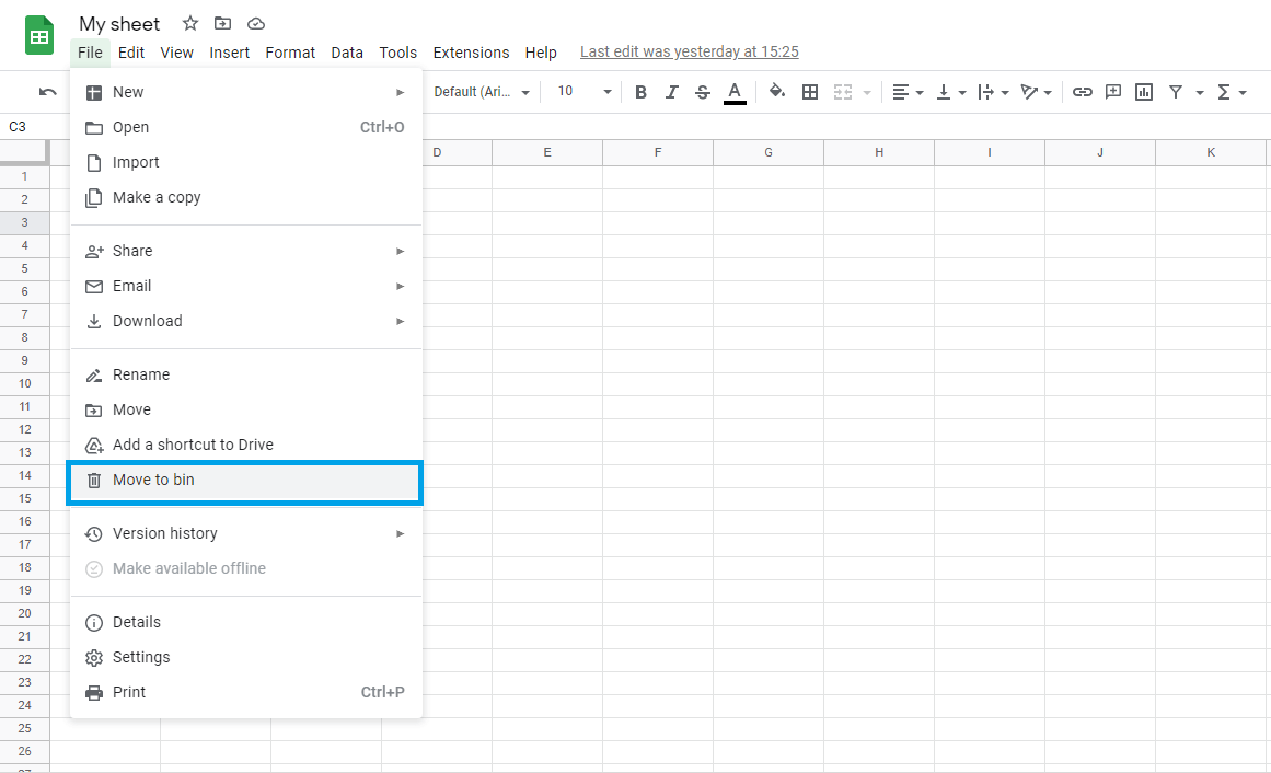 How To Delete A Sheet In Google Sheet