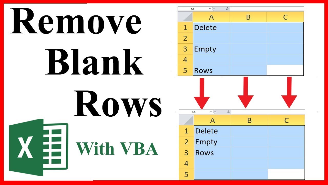 How To Delete Blank Rows In Excel Online