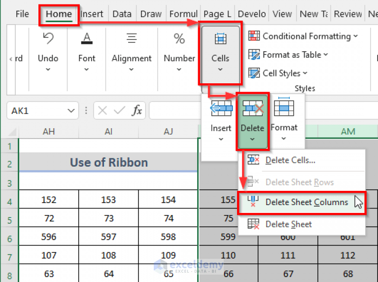 How To Delete Columns In Excel That Go On Forever 6 Ways