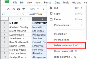 How To Delete Columns In Google Sheets Live2tech