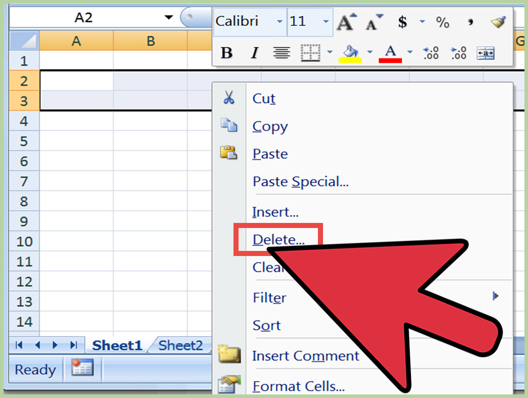 How To Delete Empty Rows In Excel 14 Steps Wikihow