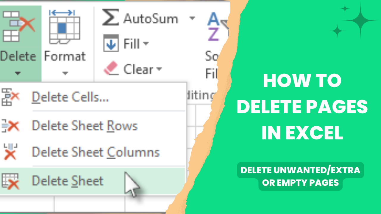 How To Delete Extra Empty Or Blank Pages In Excel Geeksforgeeks