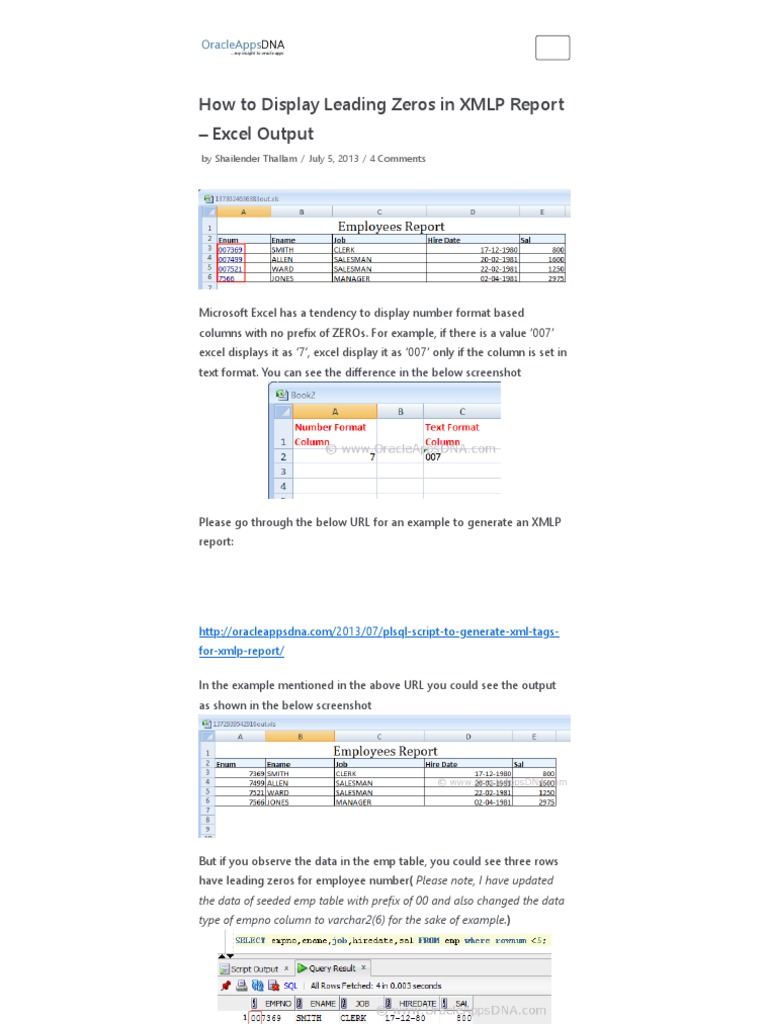 How To Display Leading Zeros On Numbers In Excel Youtube