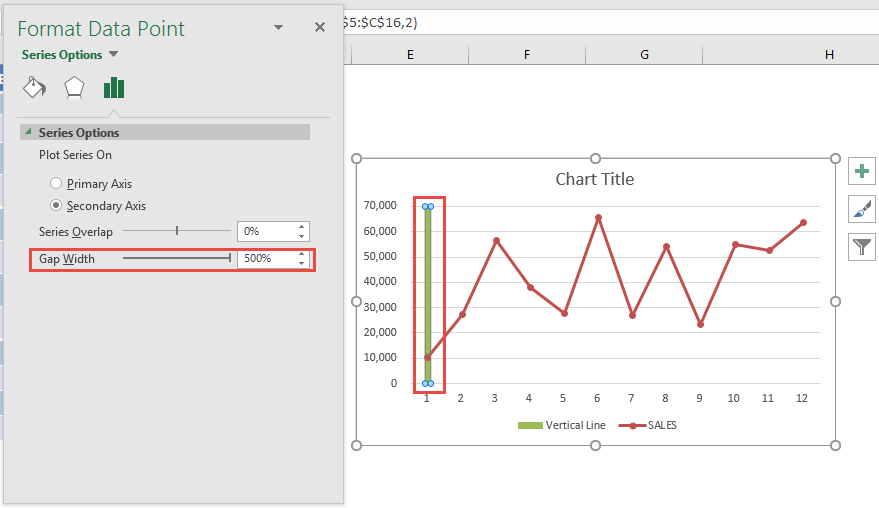 How To Draw A Vertical Line In Excel Design Talk