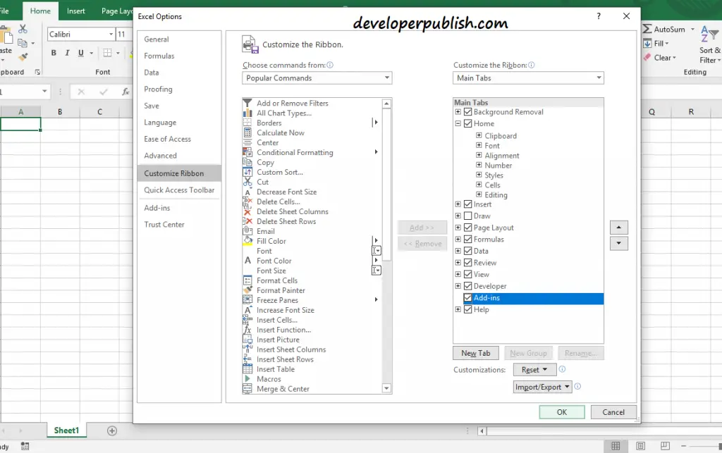 How To Enable Developer Tab In Microsoft Excel Testingdocs Com