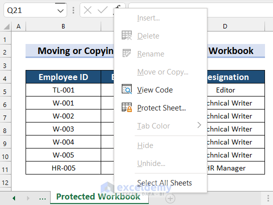 5 Ways to Easily Move or Copy Sheets in Excel