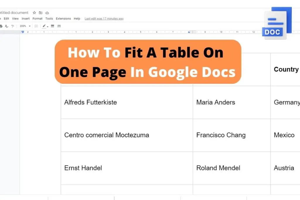 How To Fit A Table On One Page In Google Docs Complete Guide The Productive Engineer