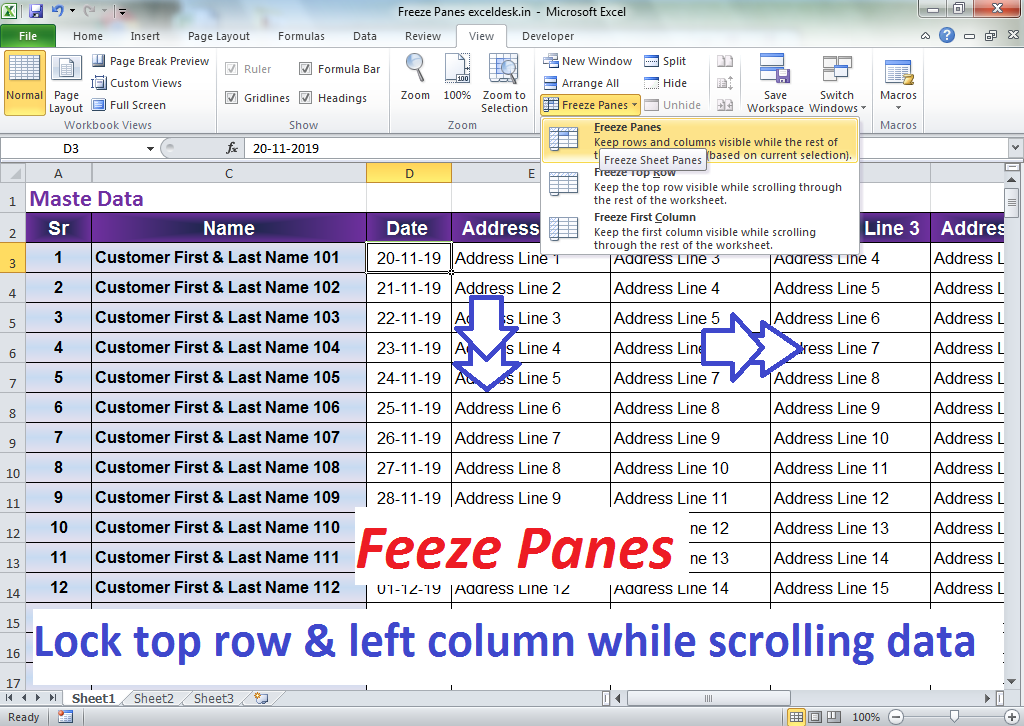 3 Simple Ways to Freeze Cells in Excel Instantly