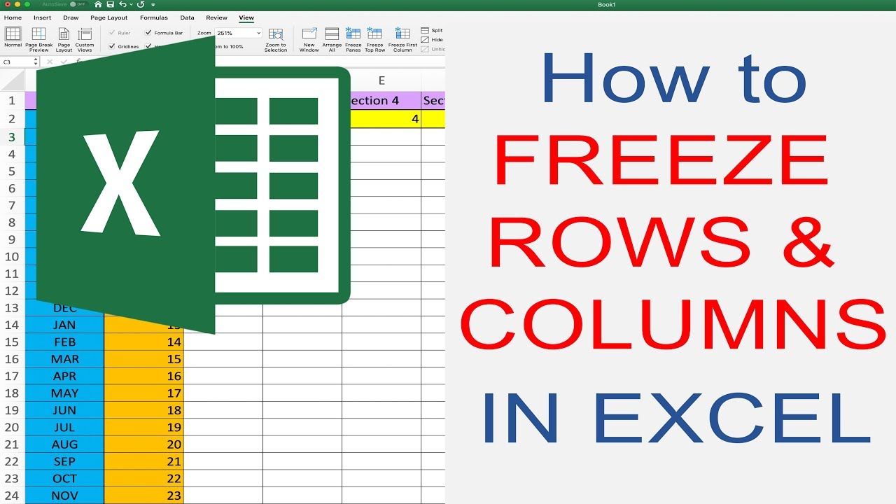 How To Freeze Rows In Excel Youtube