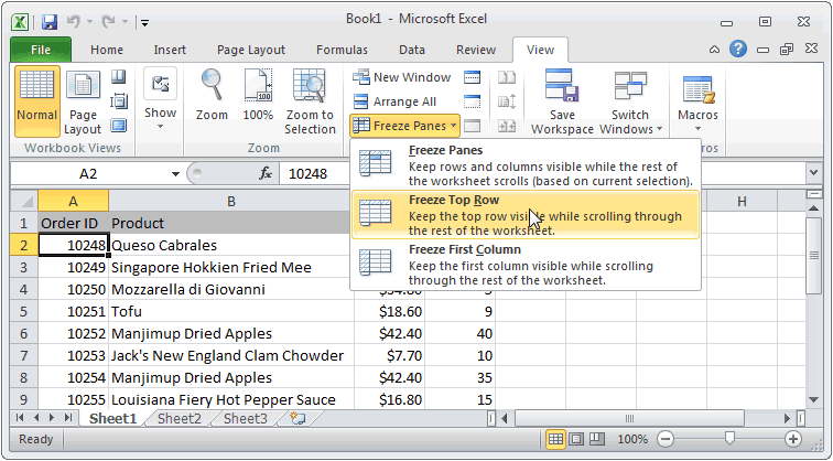 Freeze Sheets in Excel 2010: Step-by-Step Guide