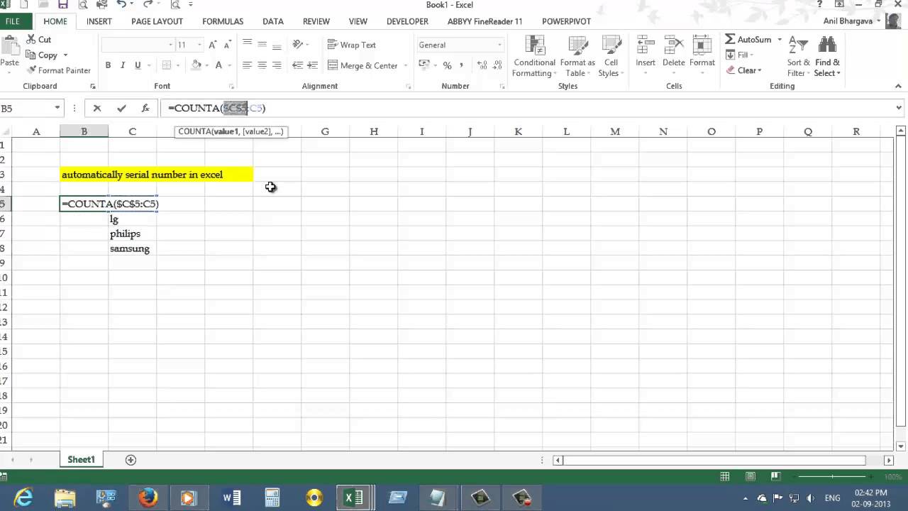 How To Generate Serial Numbers In Excel Automatically Osnew