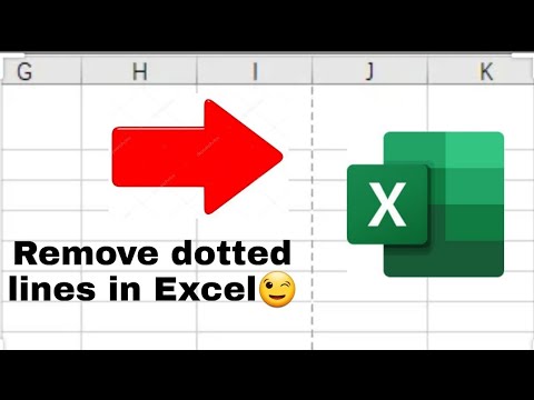 How To Get Rid Of The Dotted Line In Excel In 10 Seconds Youtube