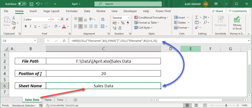 Naming Excel Sheets in C: Easy Guide