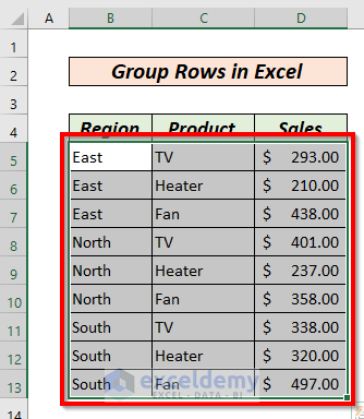 How To Group Rows In Excel 4 Easy Ways