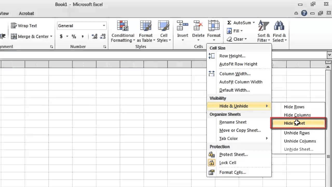 How To Hide And Unhide Excel Sheets In One Click Youtube