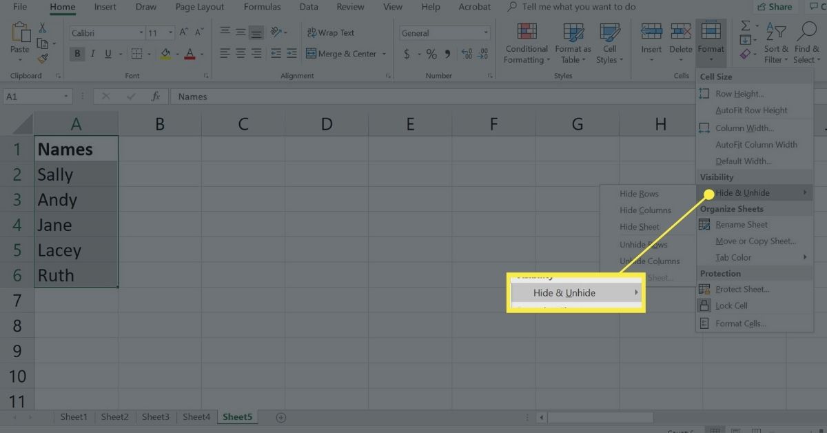 How To Hide And Unhide Worksheet In Excel Shortcut Key Of Hide And