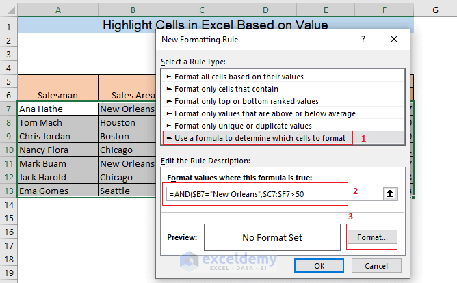 How To Highlight Cells In Excel Based On Value 9 Methods Exceldemy