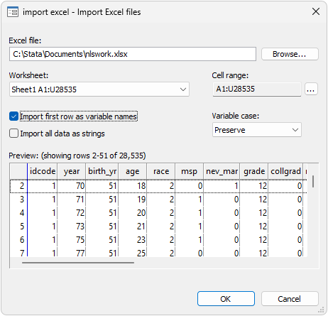 5 Easy Steps to Import Excel Sheet into Stata