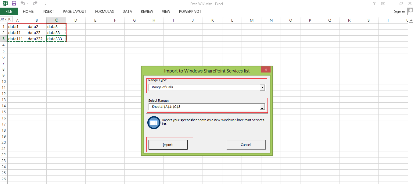 How To Import An Excel Spreadsheet To A Sharepoint Custom List