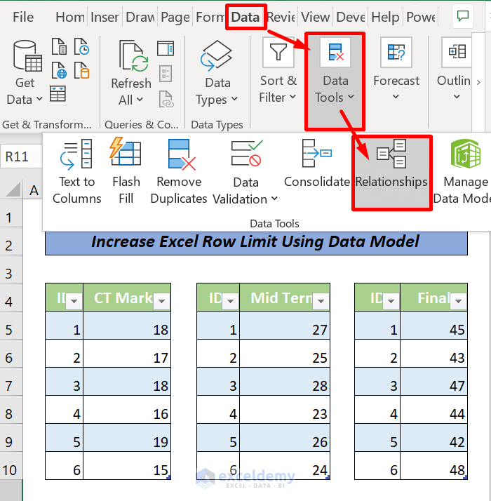 How To Increase Excel Row Limit Using Data Model Exceldemy