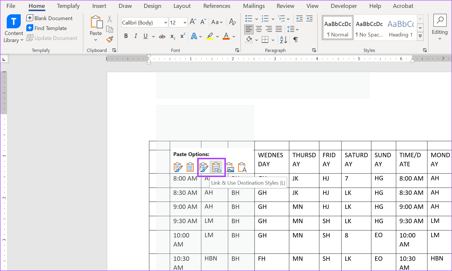 How To Insert A Excel Sheet Into Word