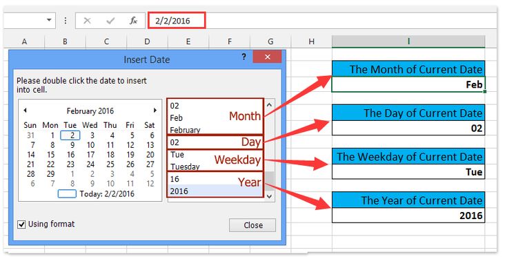 How To Insert Current Day Or Month Or Year Into Cell Header Footer In