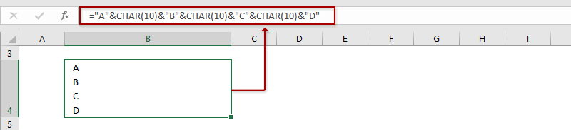 How To Insert New Line In Excel Cell Using Formula Printable Forms Free Online