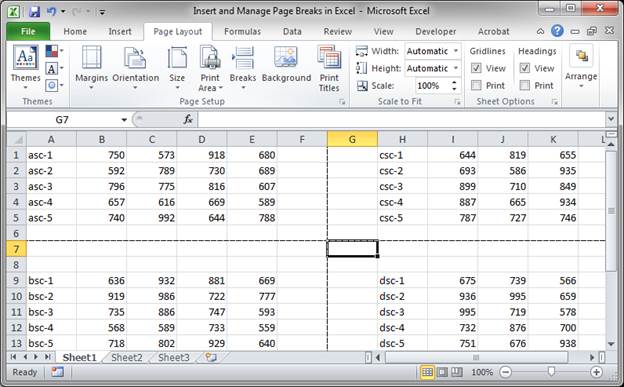 How To Insert Page Breaks Across Sheets In Excel Gamblinglop