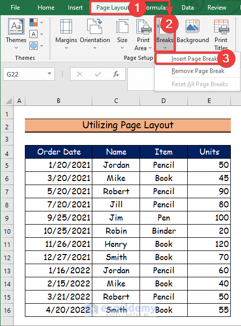 How To Insert Page Breaks In Excel Softwarekop