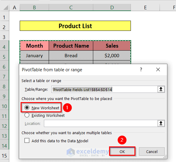 How To Insert Slicer In Excel 3 Simple Methods Exceldemy