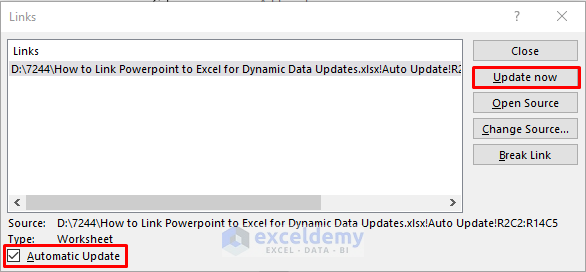 How To Link Powerpoint To Excel For Dynamic Data Updates