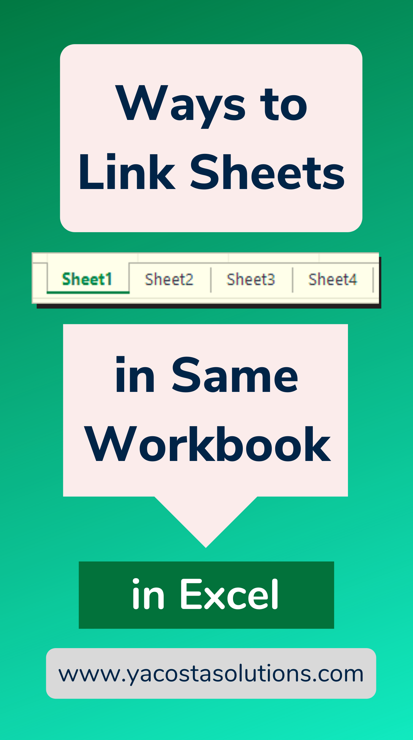 How To Link Sheets In An Excel Workbook Video Tutorial Excel