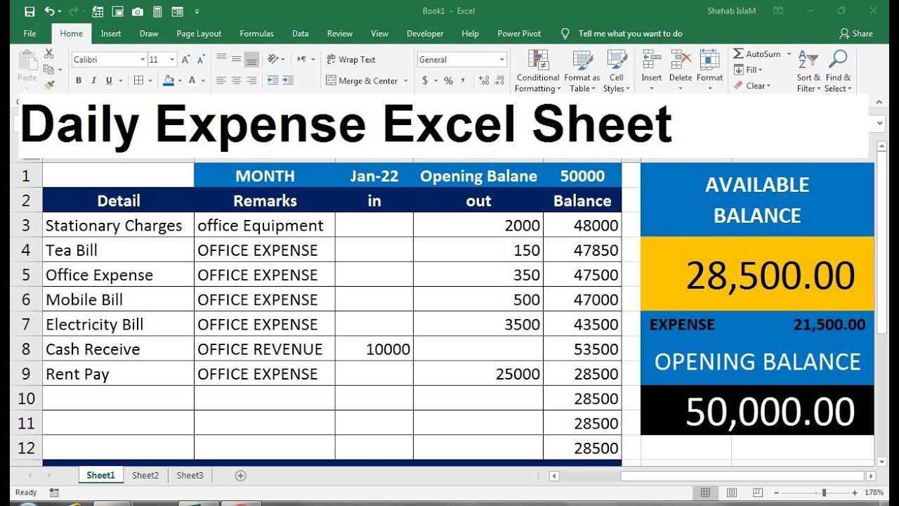 5 Essential Tips to Track Expenses in Excel Daily