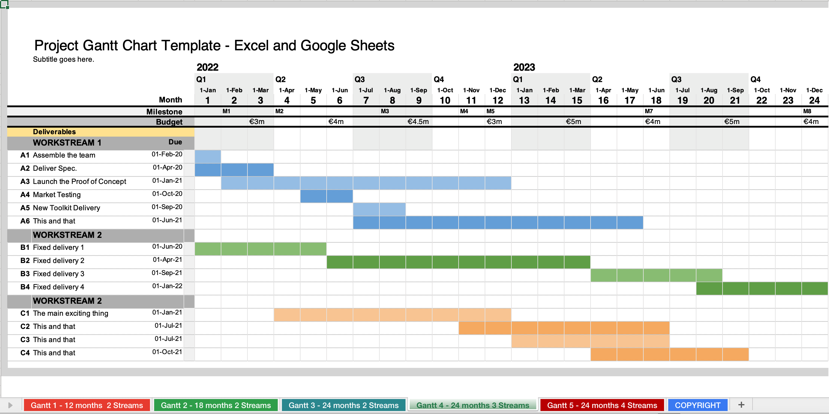 How To Make A Gantt Chart Tableau Excel Google Sheets