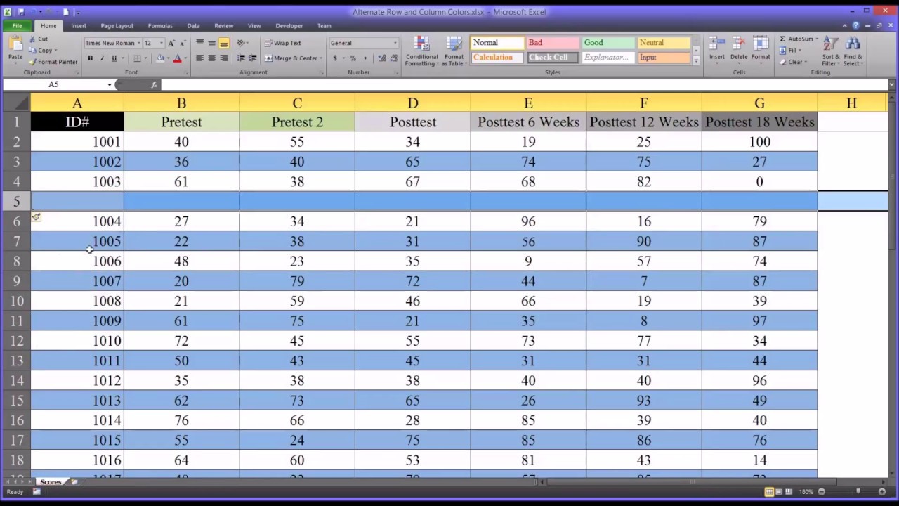 How To Make Alternating Colors In Excel Roney Carthersaing