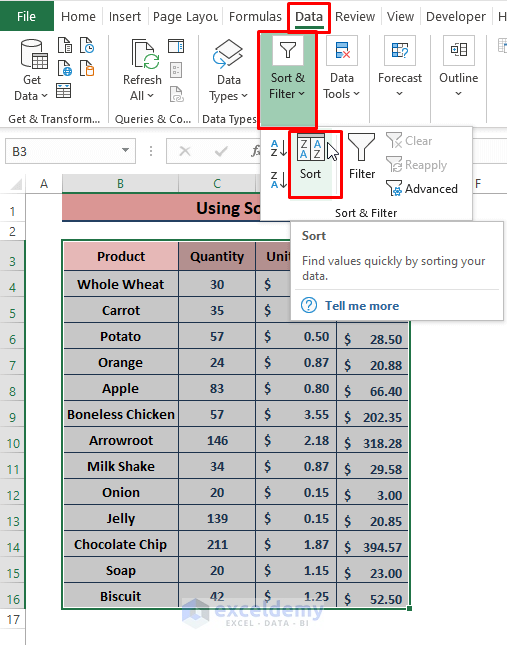 5 Simple Tricks to Make Excel Sheets Sortable