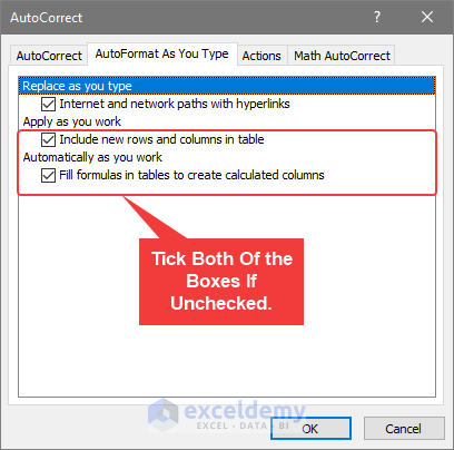 How To Make An Excel Table Expand Automatically 3 Ways Exceldemy