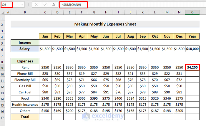 5 Easy Steps to Create a Company Expenses Sheet in Excel