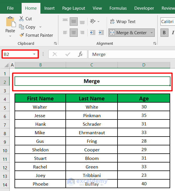 How To Merge Cells Using Excel Formula 8 Formulas Exceldemy