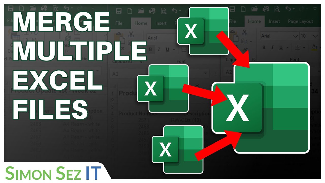 How To Merge Excel Files Into One Excel File Youtube