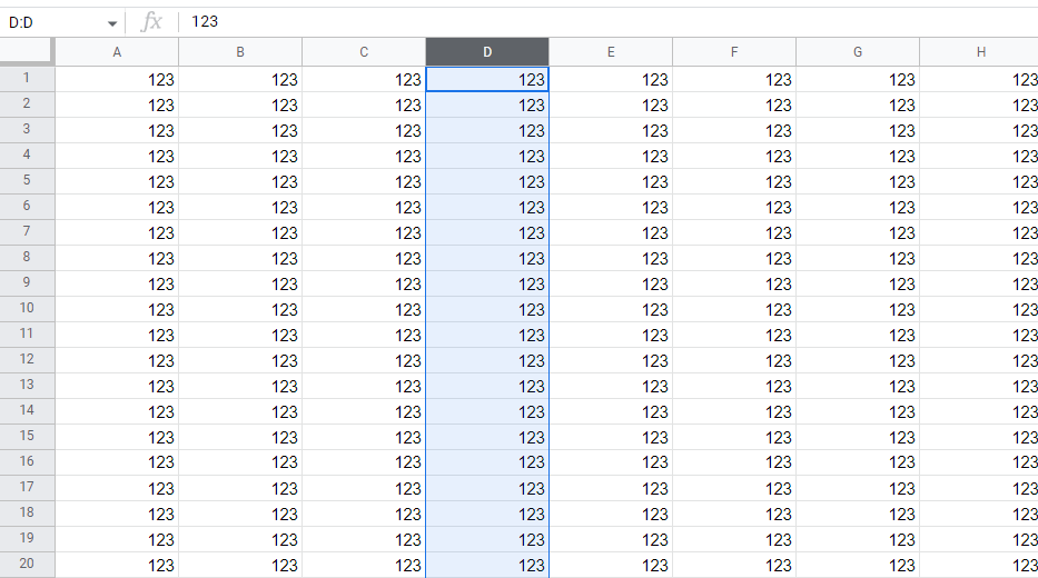 How To Move Cells In Google Sheets Every Row And Column Of A New